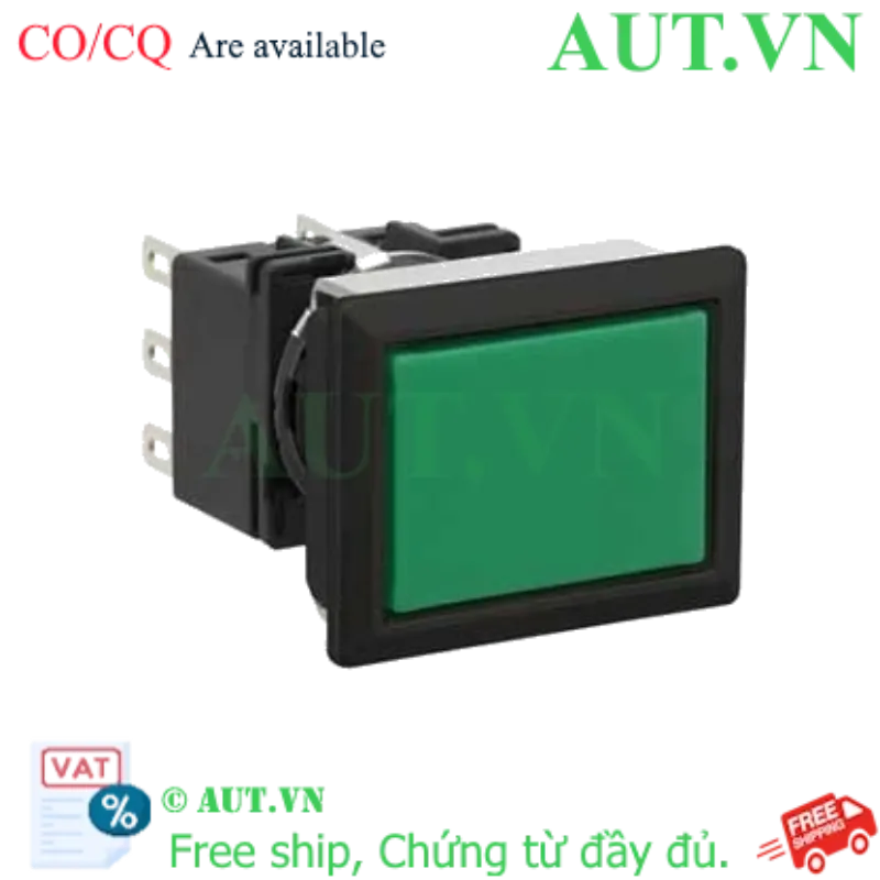Ảnh của Nút nhấn giữ không đèn IDEC LB8B-A1T2LG 2NO+2NC (Xanh)