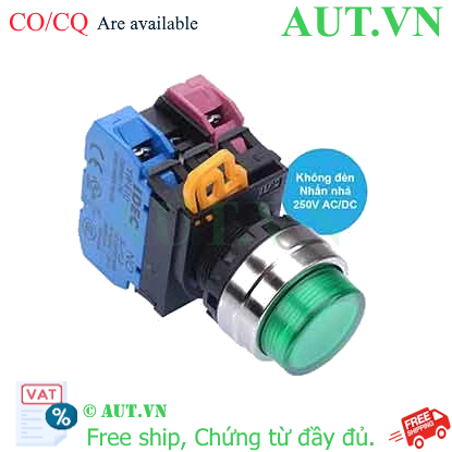 Ảnh của Nút nhấn nhả IDEC YW4L-M2E11Q0G D22 1NO+1NC (Xanh)