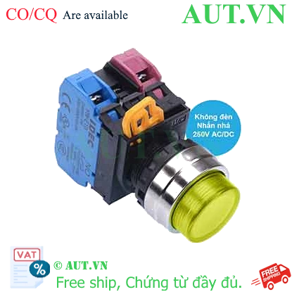 Ảnh của Nút nhấn nhả IDEC YW4L-M2E11Q0Y D22 1NO+1NC (Vàng)