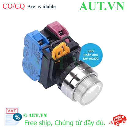 Ảnh của Nút nhấn nhả có đèn IDEC YW4L-M2E11Q3PW 12VAC/DC D22 1NO+1NC (Trắng)