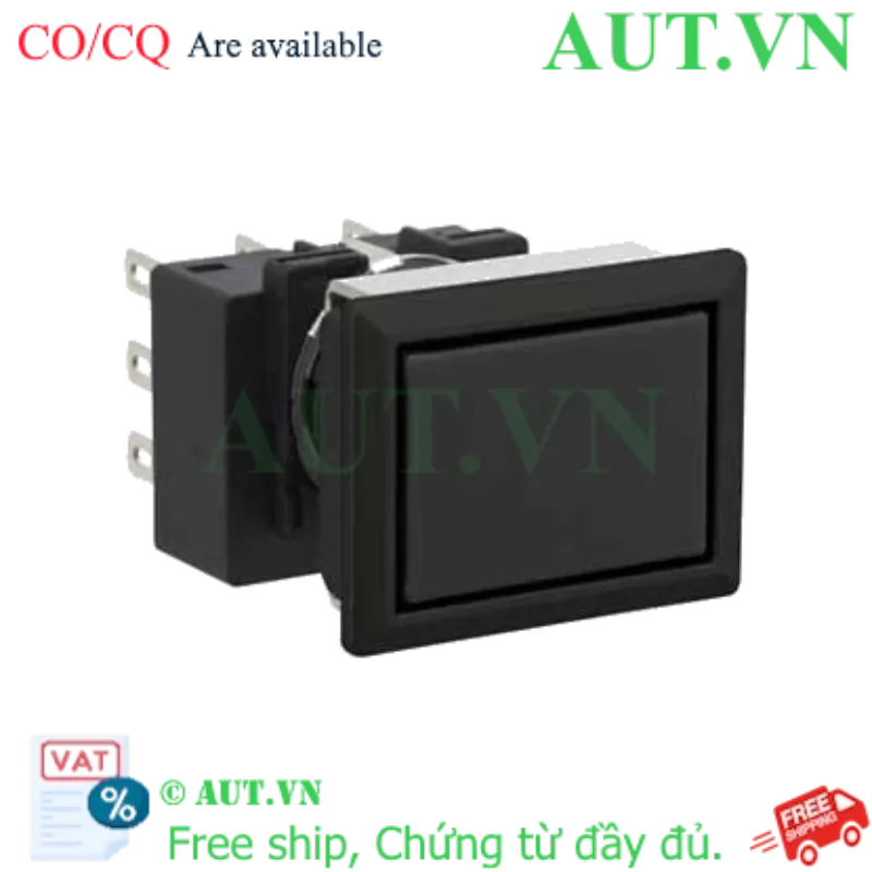 Ảnh của Nút nhấn giữ không đèn IDEC LB8B-A1T7B 3NO+3NC (Đen)
