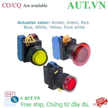 Ảnh của Nút nhấn nhả IDEC YW4L-M4E02Q0R D22 2NC (Đỏ)