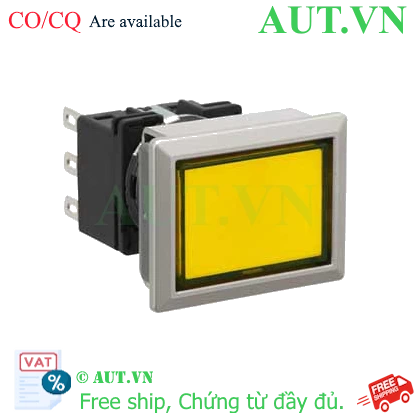 Ảnh của Nút nhấn giữ không đèn IDEC LB8MB-A1T6LY 2NO+2NC (Vàng)