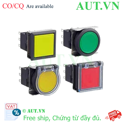 Ảnh của Nút nhấn giữ không đèn IDEC LBW6B-A1T2VLR D22 2NO+2NC (Đỏ)