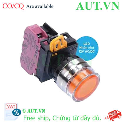 Ảnh của Nút nhấn nhả có đèn IDEC YW4L-MF2E01Q3A 12VAC/DC D22 1NC (Hổ phách)