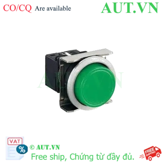 Ảnh của Nút nhấn giữ không đèn IDEC LBW6MB-A1T1VG D22 1NO+1NC (Xanh)