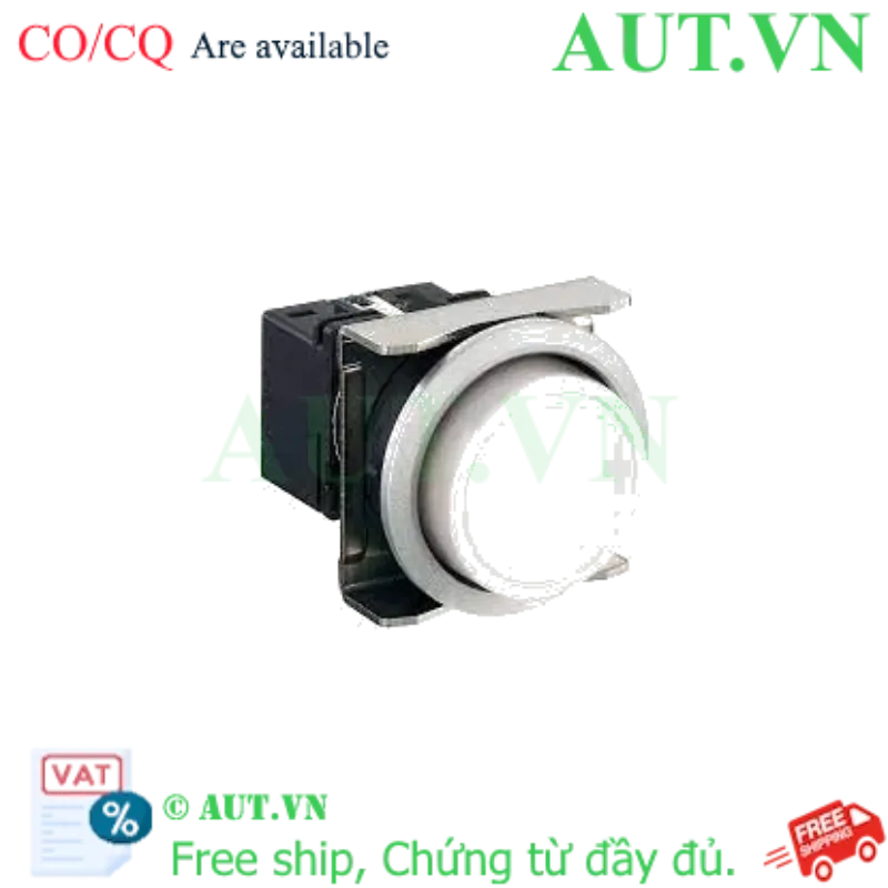 Ảnh của Nút nhấn giữ không đèn IDEC LBW6MB-A1T1VW D22 1NO+1NC (Trắng)