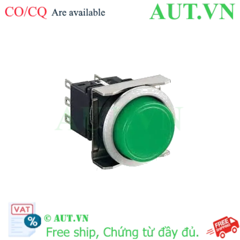 Ảnh của Nút nhấn giữ không đèn IDEC LBW6MB-A1T2G D22 2NO+2NC (Xanh)