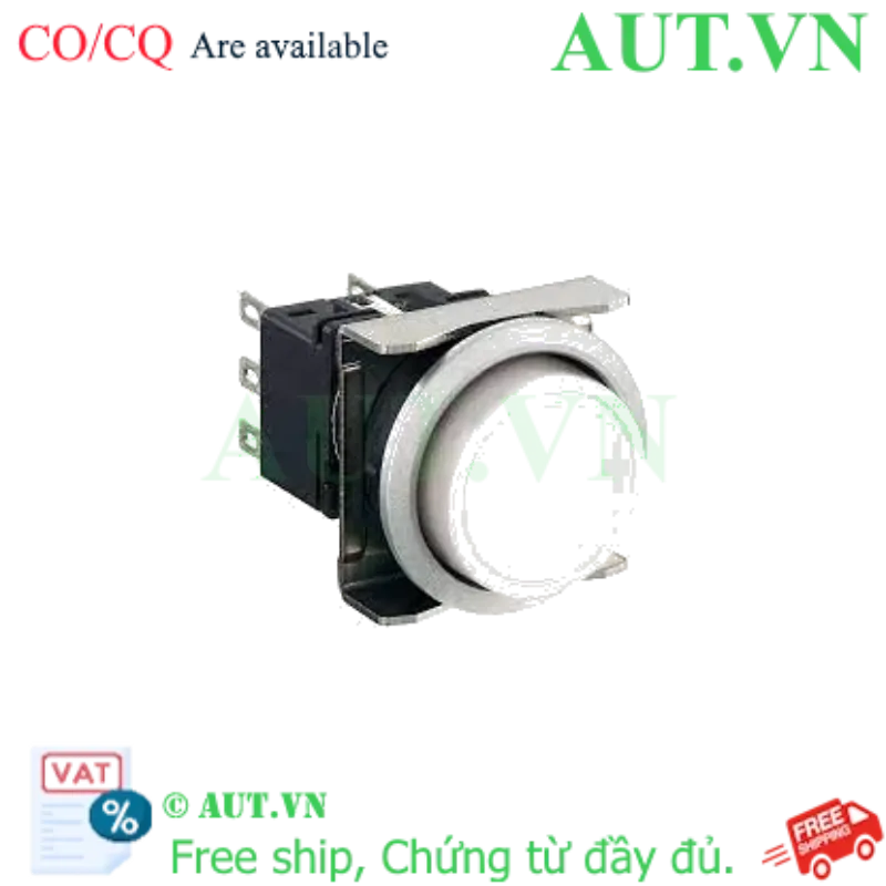 Ảnh của Nút nhấn giữ không đèn IDEC LBW6MB-A1T2LW D22 2NO+2NC (Trắng)