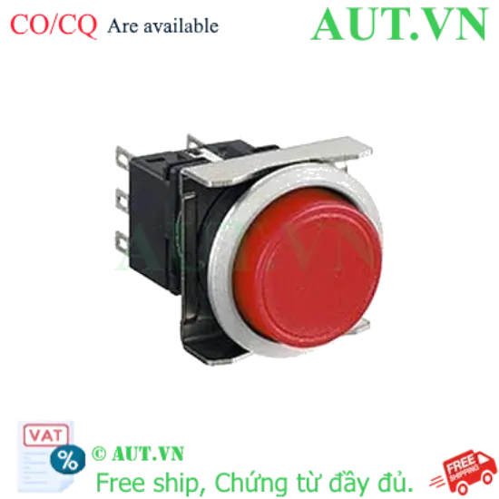 Ảnh của Nút nhấn giữ không đèn IDEC LBW6MB-A1T2R D22 2NO+2NC (Đỏ)