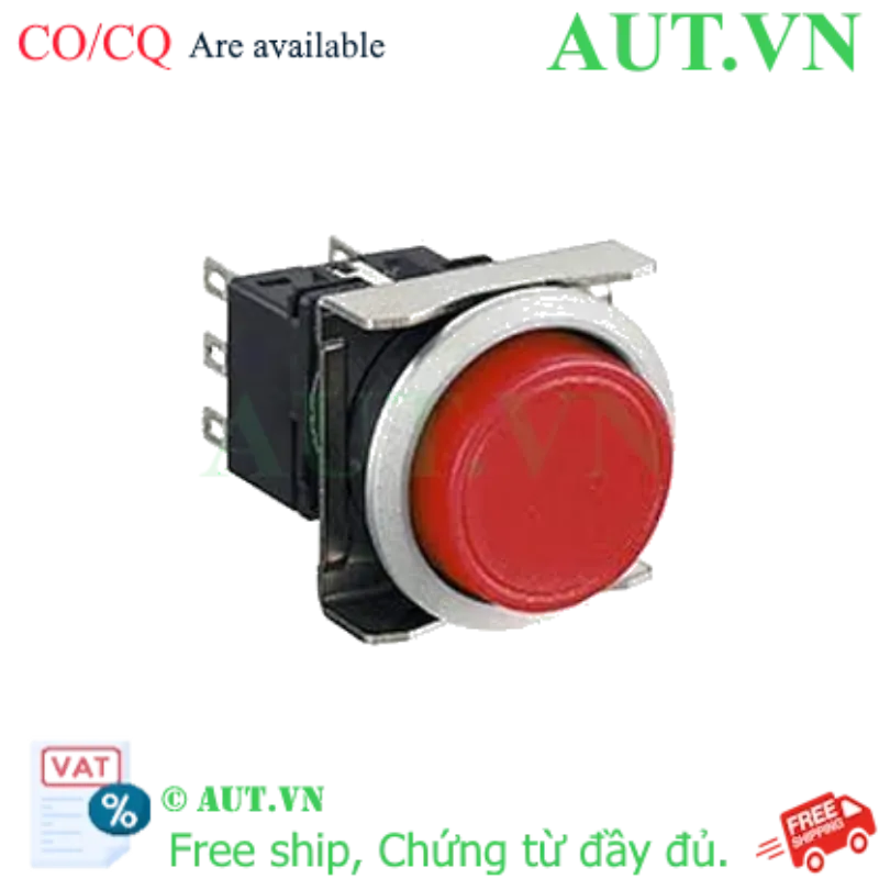 Ảnh của Nút nhấn giữ không đèn IDEC LBW6MB-A1T3LR D22 3NO+3NC (Đỏ)