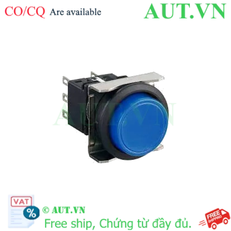 Ảnh của Nút nhấn giữ không đèn IDEC LBW6MB-A1T3S D22 3NO+3NC (Xanh)