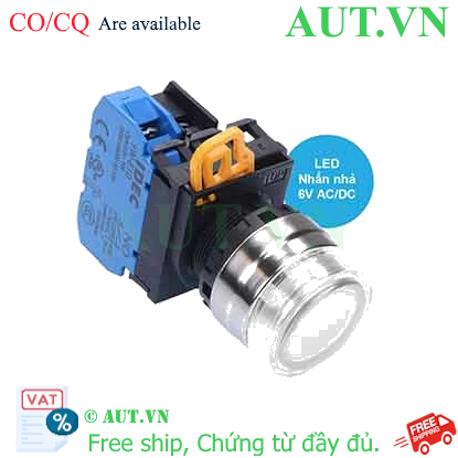 Ảnh của Nút nhấn nhả có đèn IDEC YW4L-MF2E10Q2PW 6VAC/DC D22 1NO (Trắng)