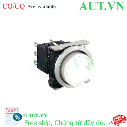 Ảnh của Nút nhấn giữ không đèn IDEC LBW6MB-A1T3W D22 3NO+3NC (Trắng)