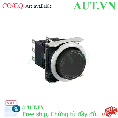 Ảnh của Nút nhấn giữ không đèn IDEC LBW6MB-A1T5LB D22 1NO+1NC (Đen)
