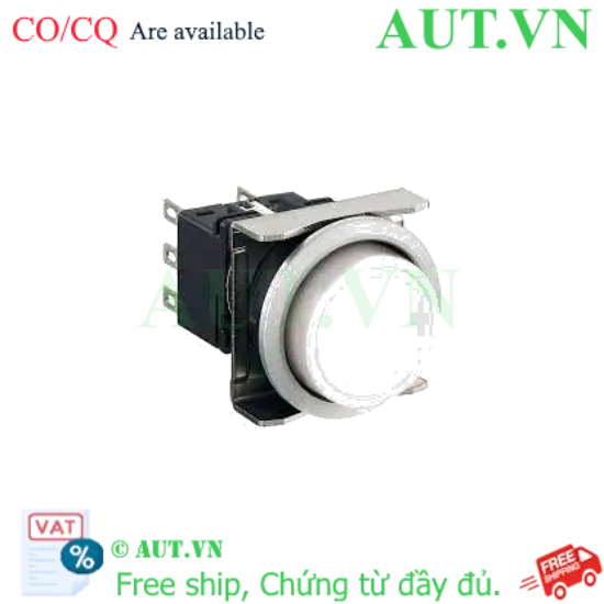 Ảnh của Nút nhấn giữ không đèn IDEC LBW6MB-A1T6LW D22 2NO+2NC (Trắng)