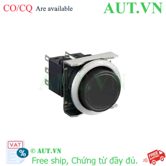 Ảnh của Nút nhấn giữ không đèn IDEC LBW6MB-A1T7B D22 3NO+3NC (Đen)
