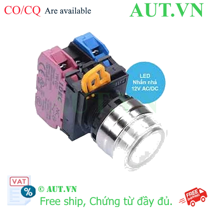 Ảnh của Nút nhấn nhả có đèn IDEC YW4L-MF2E11Q3PW 12VAC/DC D22 1NO+1NC (Trắng)