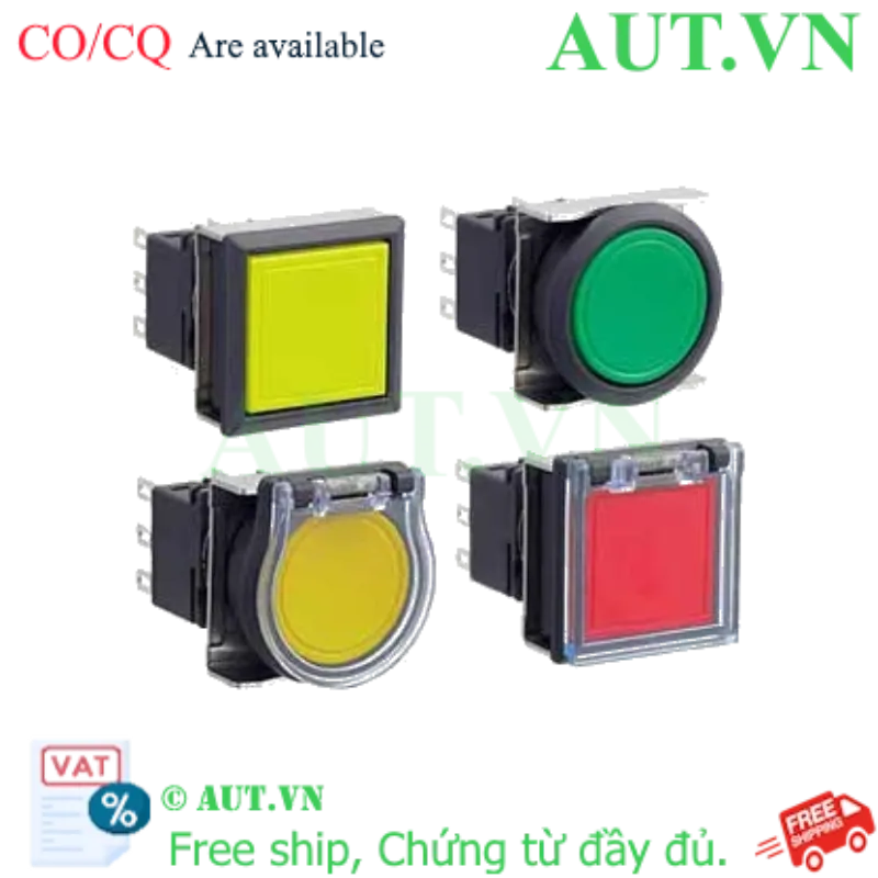Ảnh của Nút nhấn giữ không đèn IDEC LBW7GB-A1T7LY 3NO+3NC (Vàng)