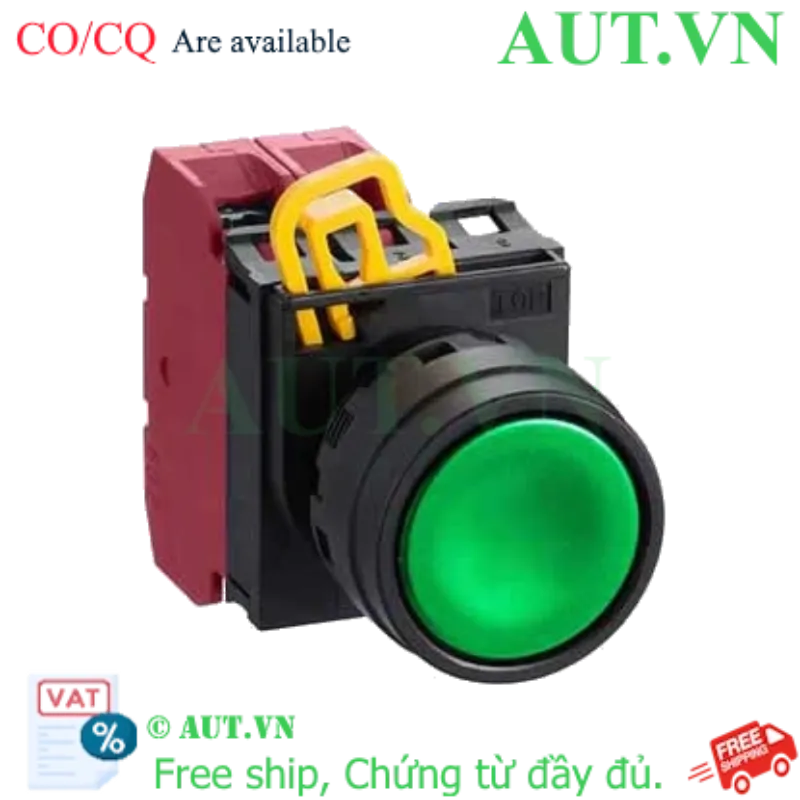 Ảnh của Nút nhấn giữ không đèn IDEC YW1B-A1E02G D22 2NC (Xanh)