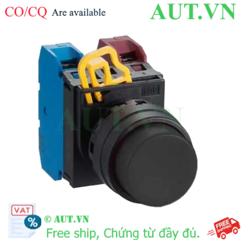 Ảnh của Nút nhấn giữ không đèn IDEC YW1B-A2E11B D22 1NO+1NC (Đen)