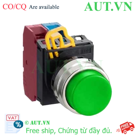 Ảnh của Nút nhấn giữ không đèn IDEC YW1B-A2E11G D22 1NO+1NC (Xanh)
