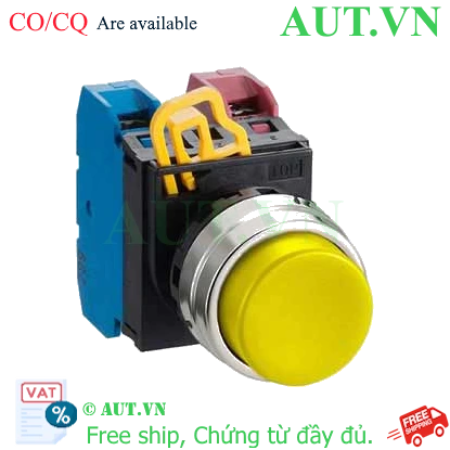 Ảnh của Nút nhấn giữ không đèn IDEC YW1B-A2E11Y D22 1NO+1NC (Vàng)