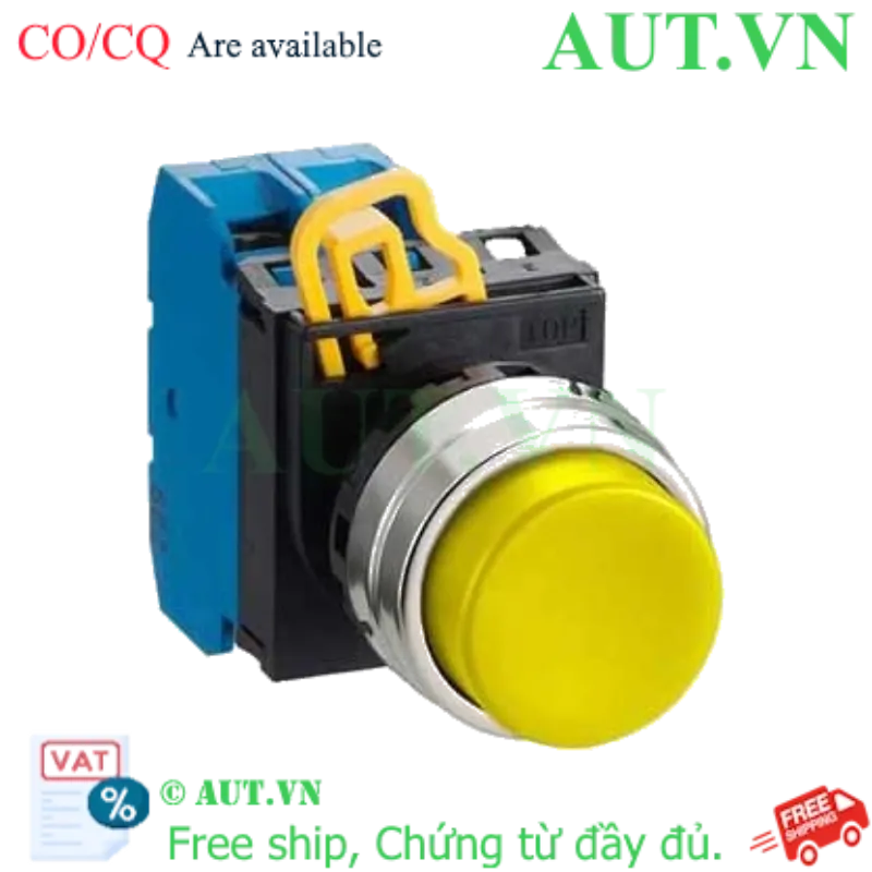Ảnh của Nút nhấn giữ không đèn IDEC YW1B-A2E20Y D22 2NO (Vàng)