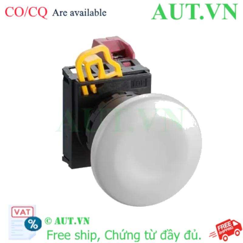 Ảnh của Nút nhấn giữ không đèn IDEC YW1B-A4E01W D22 1NC (Trắng)