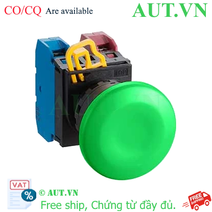 Ảnh của Nút nhấn giữ không đèn IDEC YW1B-A4E11G D22 1NO+1NC (Xanh)