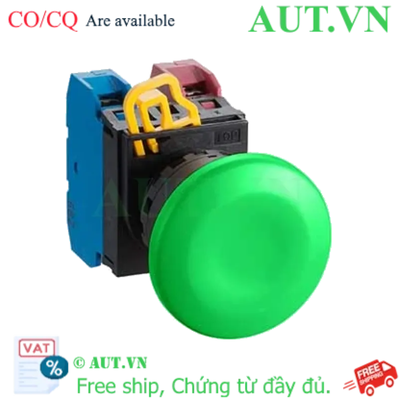 Ảnh của Nút nhấn giữ không đèn IDEC YW1B-A4E11G D22 1NO+1NC (Xanh)