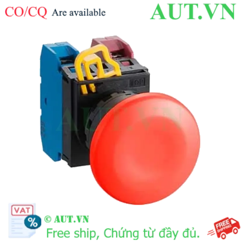 Ảnh của Nút nhấn giữ không đèn IDEC YW1B-A4E11R D22 1NO+1NC (Đỏ)