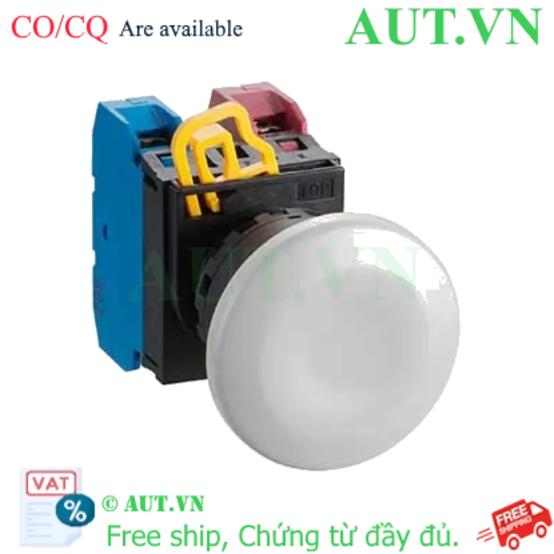 Ảnh của Nút nhấn giữ không đèn IDEC YW1B-A4E11W D22 1NO+1NC (Trắng)
