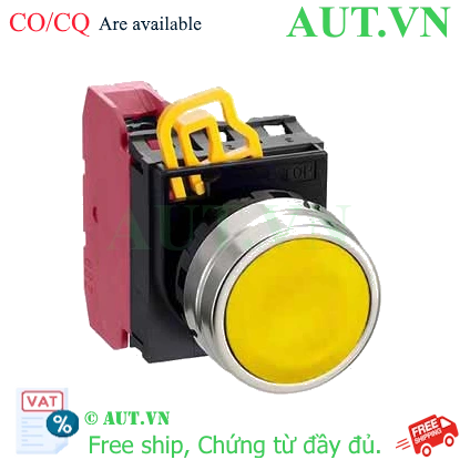 Ảnh của Nút nhấn giữ không đèn IDEC YW4B-A1E01Y D22 1NC (Vàng)