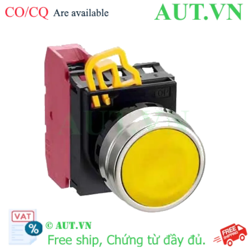 Ảnh của Nút nhấn giữ không đèn IDEC YW4B-A1E01Y D22 1NC (Vàng)