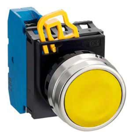 Ảnh của Nút nhấn giữ không đèn IDEC YW4B-A1E10Y D22 1NO (Vàng)