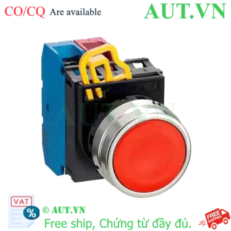 Ảnh của Nút nhấn giữ không đèn IDEC YW4B-A1E11R D22 1NO+1NC (Đỏ)