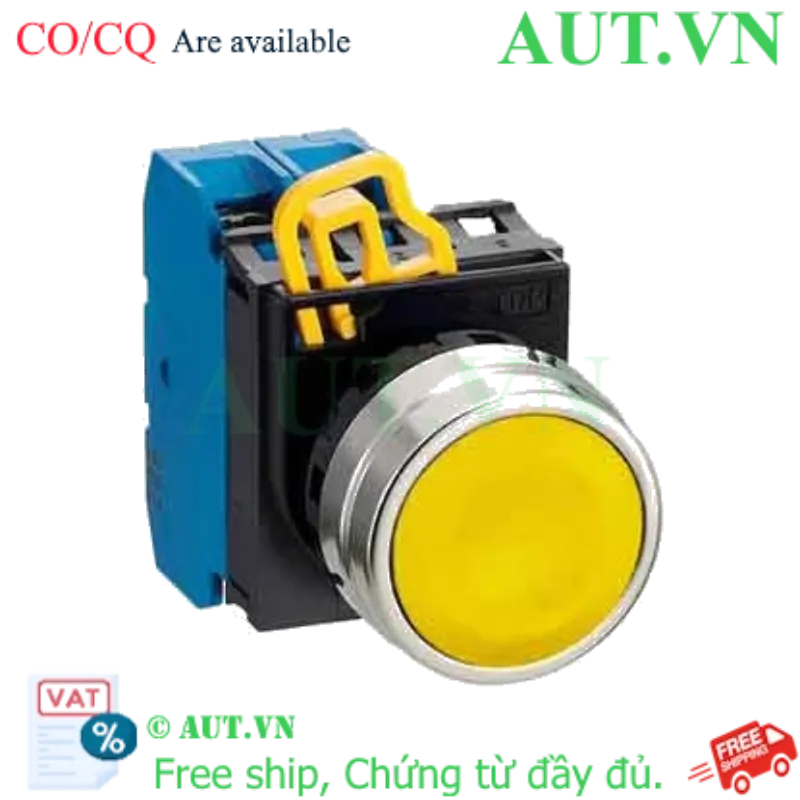 Ảnh của Nút nhấn giữ không đèn IDEC YW4B-A1E20Y D22 2NO (Vàng)