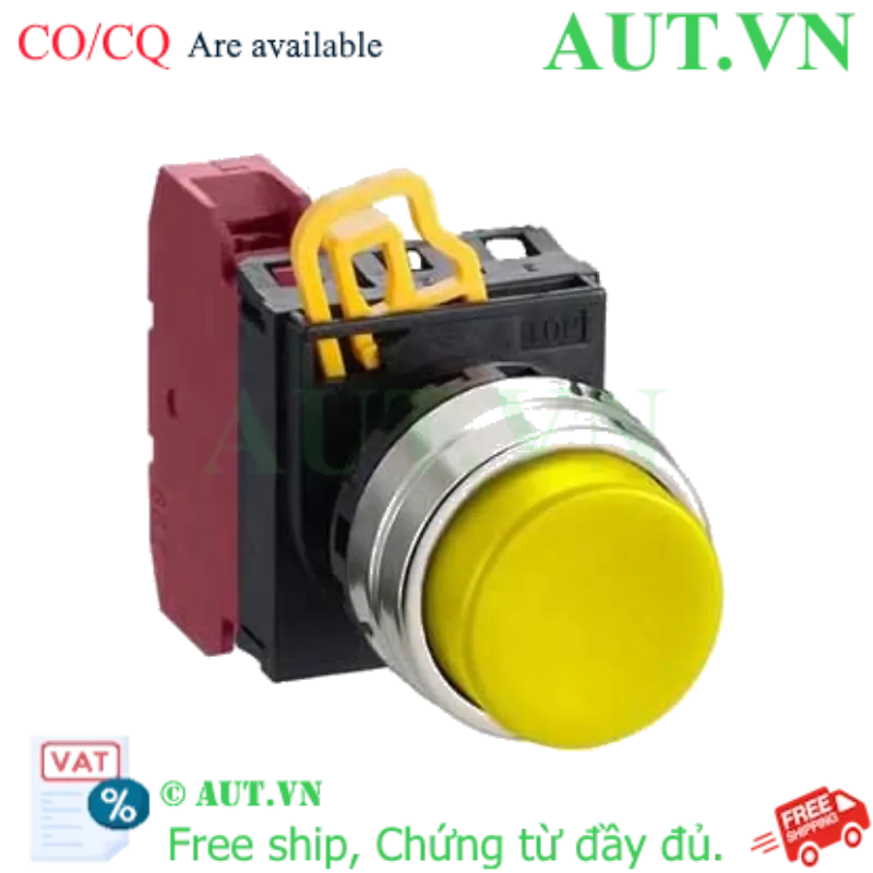 Ảnh của Nút nhấn giữ không đèn IDEC YW4B-A2E01Y D22 1NC (Vàng)