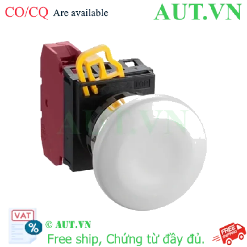 Ảnh của Nút nhấn giữ không đèn IDEC YW4B-A4E01W D22 1NC (Trắng)