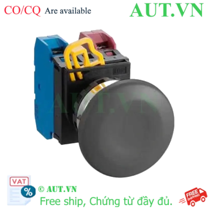 Ảnh của Nút nhấn giữ không đèn IDEC YW4B-A4E11B D22 1NO+1NC (Đen)