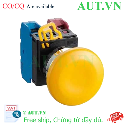 Ảnh của Nút nhấn giữ không đèn IDEC YW4B-A4E11Y D22 1NO+1NC (Vàng)