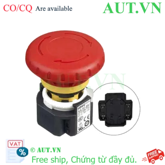 Ảnh của Nút nhấn khẩn cấp D16 IDEC XA1E-BV402VRH 