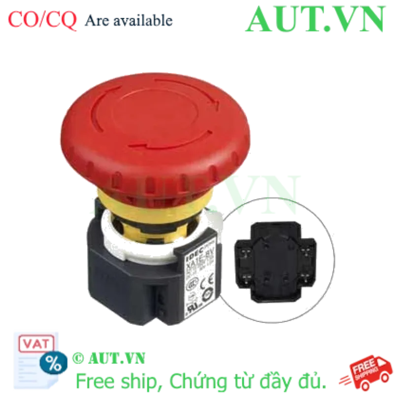 Ảnh của Nút nhấn khẩn cấp D16 IDEC XA1E-BV402VRH 
