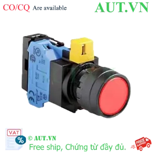 Ảnh của Nút nhấn LED HW1L-M1F10QD-R-24V IDEC, D22, 1NO, đỏ