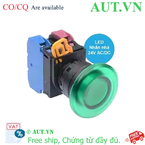 Ảnh của Nút nhấn LED YW1L-M4E11Q4G IDEC, 24VAC/DC, D22, mới