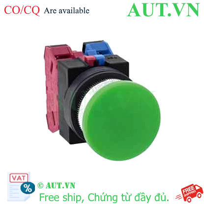 Ảnh của Nút nhấn nhả ABS311NG IDEC, D25, 1NO+1NC, xanh, tốt