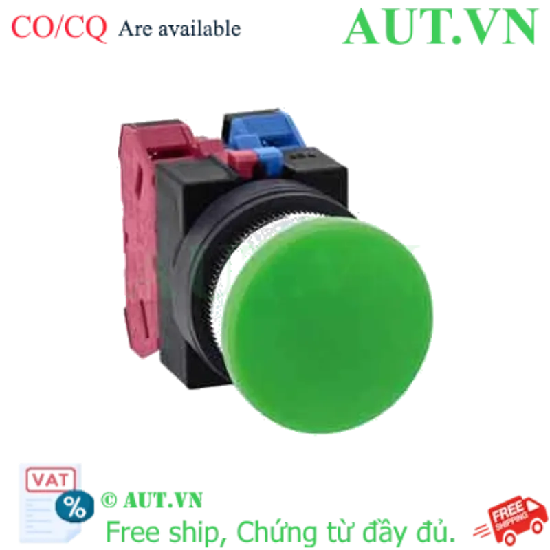 Ảnh của Nút nhấn nhả ABS311NG IDEC, D25, 1NO+1NC, xanh, tốt
