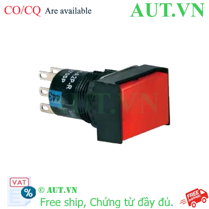 Ảnh của Nút nhấn nhả có đèn 24V AL6H-M24RC Idec D16, màu đỏ