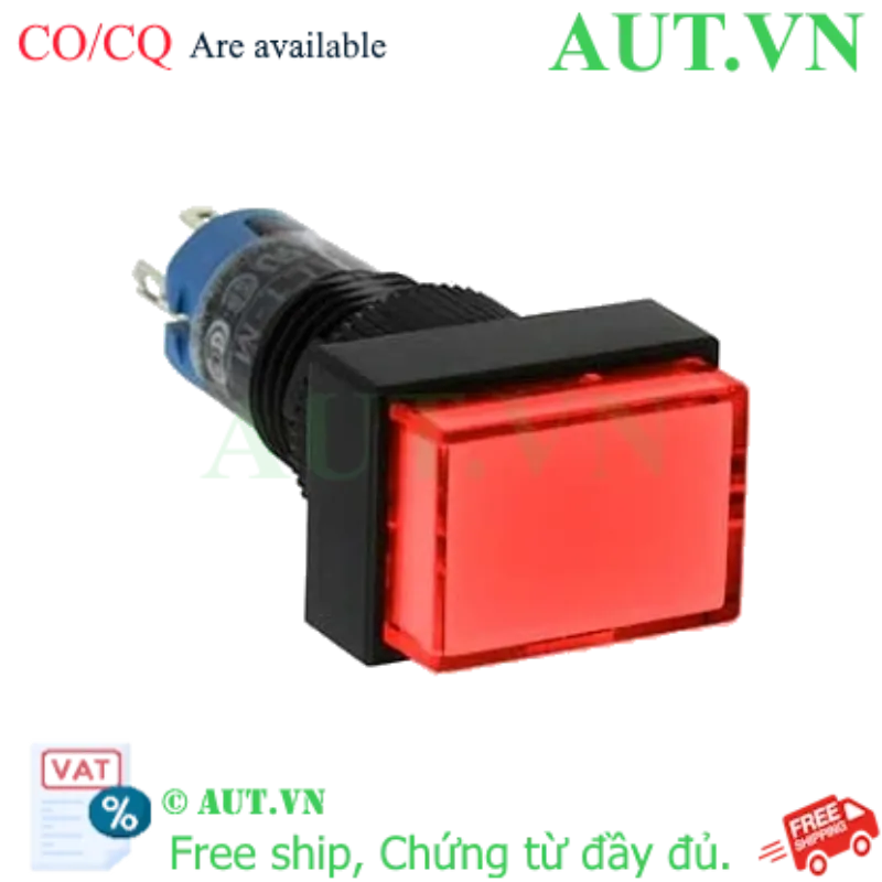Ảnh của Nút nhấn nhả có đèn IDEC AL1H-M11R 2.0VDC D10 1NO+1NC (Đỏ)